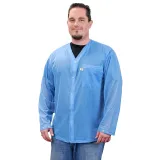 Desco_04647_SMOCK JACKET BLUE