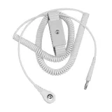 Desco_09222_WRIST STRAP, JEWEL, ADJ METAL,WHITE, 4 MM, 10 CORD
