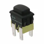 E-Switch_PA41EC1100_Switch Push Button OFF (ON) DPST Rectangular Button 16A 250VAC Momentary Contact Quick Connect Panel Mount