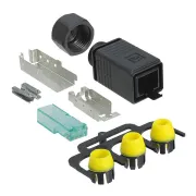 HARTING_09451451520_8 Pos IDC Connector, 1.5A, 125V, IP65, Shielded, Male, Straight