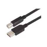 L-com_CAUBLKAB-3M_USB CABLE, TYPE A MALE / TYPE B MALE, 3M, BLACK