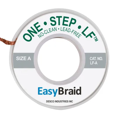 Menda/EasyBraid/Tronex_LF-A-100_DESOLDER BRAID ROSIN 0.025" 100'