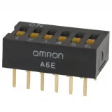 Omron Electronic Components_A6E-5104_SWITCH SLIDE DIP SPST 0.025A 24V