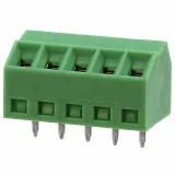 Phoenix Contact_1751125_5 Pos Green Barrier Terminal Block, 10A, 300V, TH