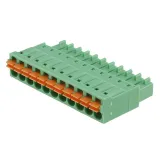 Phoenix Contact_1952351_11 Pos Spring Cage Terminal Block, 3.5mm Pitch, 8A, 150V, Green