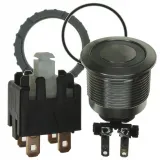 SCHURTER_1241.6834.1122000_Illuminated Pushbutton Switch, DPST, 12A, 30VDC, Green LED, Quick Connect