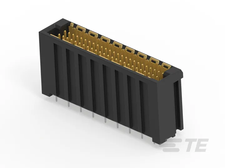 TE Connectivity ERNI_354186-E_50-PIN, VERTICAL, SMT/THR