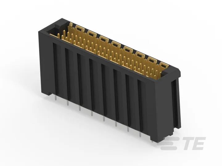 TE Connectivity ERNI_354188-E_50-PIN, VERTICAL, SMT/THR