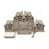 Weidmuller_1689990000_20A 500V Feed-Through Terminal Block, 4 Pos, DIN Rail, CLAMP