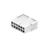CnC Tech_4282-3-12-D_Conn Housing PL 12 POS 4.2mm Crimp ST Cable Mount White Bag
