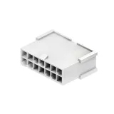 CnC Tech_4282-3-14-D_Conn Housing PL 14 POS 4.2mm Crimp ST Cable Mount White Bag