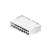 CnC Tech_4282-3-18-D_Conn Housing PL 18 POS 4.2mm Crimp ST Cable Mount White Bag