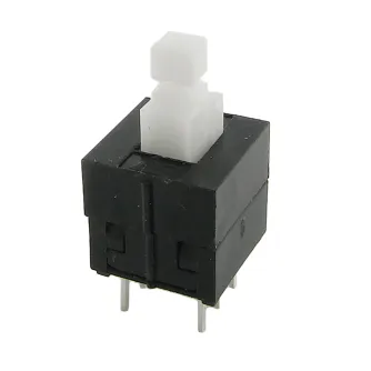 E-Switch_TL2201OAYA_Switch Push Button N.O./N.C. DPDT Square Plunger 0.1A 30VDC Momentary Contact PC Pins Thru-Hole
