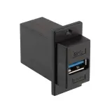 L-com_ECF504-3AB-BLK_USB 3.0 COUPLER PANEL MOUNT A-F