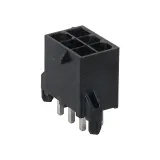 Molex_0462070206_Conn Power HDR 6 POS 4.2mm Solder ST Thru-Hole 6 Terminal 1 Port Mini-Fit Jr™ Tray