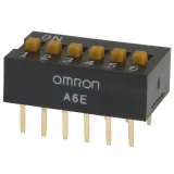 Omron Electronic Components_A6E-6104_SWITCH SLIDE DIP SPST 0.025A 24V
