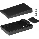 Serpac_25S,BK_ABS Enclosure Black, UL94 HB, IP40, 5.63" L x 3.25" W