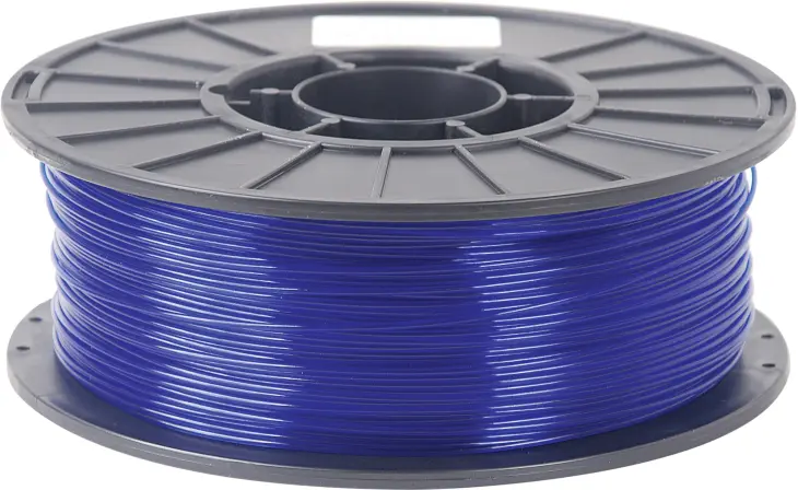 Arrow Development Tools_TRBLPLA-288-3M_SAMPLE OF TRANSPARENT BLUE 2.88MM PLA FILAMENT