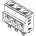 Molex_0399200303_3 Pos ZIF FFC/FPC Connector, 15mm Pitch, 600V, 115A, Straight, Thru-Hole