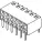 Molex_0719730210_20ckt 2.54mm Pitch RA Female Socket Connector, 2A, 250V