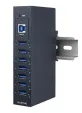 Advantech_ULI-417HC-A_Interface Modules 7-port industrial USB 3.2 SuperSpeed 5Gbps Isolated hub. ESD protection up to 15kV (level 4).