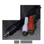 AIM-Cambridge / Cinch Connectivity Solutions_19-1671P_Audio Cables / Video Cables / RCA Cables RCA PLUG/JACK CABLE Y ADAPTER, 6 INCH
