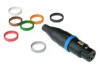 Amphenol Audio_AC-RING-YEL-PK1_XLR Connectors XLR COLRD ID RINGS