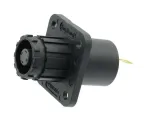 Amphenol Industrial_SLPRIRABPSR2_Heavy Duty Power Connectors 1000V DC, Gen 2.5, 5.7mm, Surlok Plus, Receptacle, Panel Mount, Red, Busbar, IP67(MATED), Keyway 30