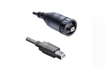 Amphenol LTW_UB20FL-NBML-LA004_USB Cables / IEEE 1394 Cables USB, Type B 2.0, Plastic, 1.5A, Female Connector, Straight-to-Straight, 2 Points Lock, Overmolded Double Ended, Length 4000mm, IP67