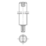 Amphenol Piher Sensing Systems_6053-CREAM_Knobs & Dials 5x34mm SHAFT ONLY