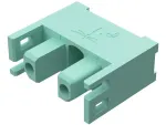 Amphenol Positronic_DFS02F00/AA_Power to the Board DragonFly Gold Plating 2 Pos Wire Copper Alloy Female Straight Angle 2 Row