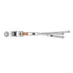 Amphenol Sine Systems_P30626-M12_Sensor Cables / Actuator Cables 1000Vac Cbl, w/ 4Pwr (14AWG), 12m length