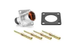 Amphenol Sine Systems_RT00104PKNH03-K_Standard Circular Connector Square Flange Recept silicone seal IP69k
