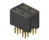 Amphenol_10028916-4554P00LF_Rectangular Power Connector, 4 Contact(s), Female, Press Fit Terminal, Receptacle, ROHS COMPLIANT
