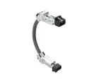 Amphenol_DRPC215001120_Ethernet Cables / Networking Cables Cable, Cat6A, Industrial RJ45, 45 deg bottom exit to 45 deg bottom exit, 26AWG, 0.5m, 8u gold