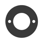 Amphenol_FLA-2N-01BP_Lighting Connectors FLA Panel Gasket EPDM Rubber, Black