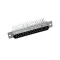 Amphenol_L717SDA15PA4CH4RC309_connector, d-sub, rt angle pcb plug, 4-40 threaded hole w/screwlock, 15 pin contact
