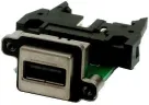 Amphenol_MUSB-A211-30_USB 2.0 Female Connector, Right Angle, 1.5A, 100V, Gold Plated Bronze