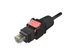 Amphenol_NDHR5A4AA0A_Rectangular MIL Spec Connectors Rectangular Push Pull RJ IP67 Cable & Bulkhead, RJ, RJ Plug (Tab Down) to Pigtail, 50u" Gold, 1.0m