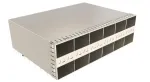 Amphenol_UE864G162010361_2X1 SFP Extreme Port With Light Pipe Options And EMI Spring Finger