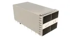 Amphenol_UE864G262020361_2X1 SFP Extreme Port With Light Pipe Options and EMI Spring Finger