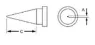 Apex Tool Group_LT-1_Soldering Irons Weller Round Tip .010"x .43" Reach