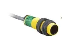 Banner Engineering_S18AW3REQ1_Photoelectric Sensors EZ-BEAM S18 Series: Receiver/Emitter Opposed; Range: 20 m; Input: 20-250 V ac; Output: Light Operate Receiver; 4-pin Micro Integral QD