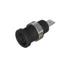 Cal Test Electronics_CT4397-02-0_Test Plugs & Test Jacks 4mm Sheathed Jack, 6.4mm Quick-Connect, Panel, UL, Black