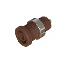 Cal Test Electronics_CT4397-03-1_Test Plugs & Test Jacks 4mm Sheathed Jack, 2mm (.080") Solder Hole, Panel, UL, Brown