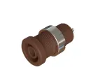 Cal Test Electronics_CT4397-04-1_Test Plugs & Test Jacks 4mm Sheathed Jack, 2mm (.080") Solder Slot, Panel, UL, Brown