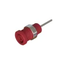 Cal Test Electronics_CT4397-06-2_Test Plugs & Test Jacks 4mm Sheathed Jack, 1.9x21mm Long Pin, Panel, UL, Red