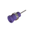 Cal Test Electronics_CT4397-06-7_Test Plugs & Test Jacks 4mm Sheathed Jack, 1.9x21mm Long Pin, Panel, UL, Violet