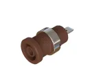 Cal Test Electronics_CT4397-08-1_Test Plugs & Test Jacks 4mm Sheathed Jack, 4.8mm Quick-Connect, Panel, UL, Brown