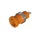Cal Test Electronics_CT4397-08-3_Test Plugs & Test Jacks 4mm Sheathed Jack, 4.8mm Quick-Connect, Panel, UL, Orange